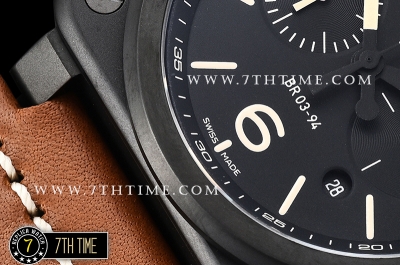 BR03-94 Chronograph Black Dial PVD/LE Asia 7750