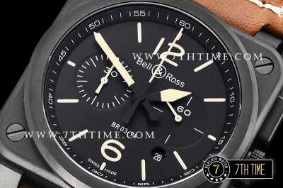 BR03-94 Chronograph Black Dial PVD/LE Asia 7750