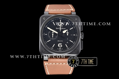 BR03-94 Chronograph Black Dial PVD/LE Asia 7750