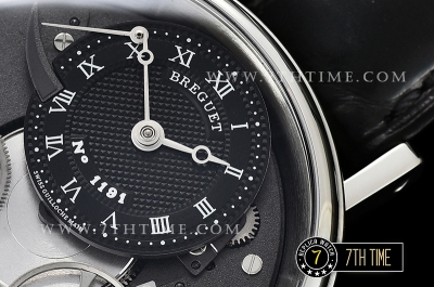 Breguet Tradition 7057BR Black Guilloche Skeletonal Dial with Roman Numerals Solid Stainless Steel 316L
