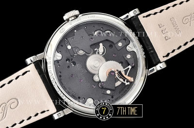 Breguet Tradition 7057BR Black Guilloche Skeletonal Dial with Roman Numerals Solid Stainless Steel 316L