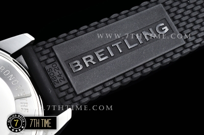 Breitling SuperOcean Heritage II Chrono White Dial with Stick Markers Blue Ceramic Material Bezel Asia Valjoux 7750