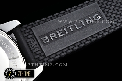 Breitling SuperOcean Heritage II Chrono Black Dial  with Stick Markers Asia Valjoux 7750