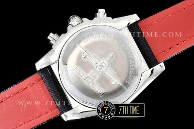 Breitling Chronomat Airborne White Dial with Black Subdials & Stick Markers Nylon Clad Leather Strap