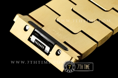Cartier Santos White Dial with Black Roman Numeral Markers 18K Yellow Gold Thick Plated Case and Bracelet