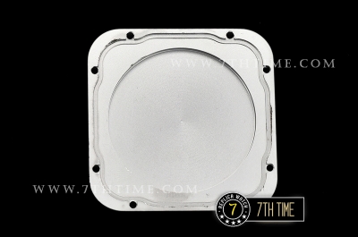 Cartier Santos White Dial with Black Roman Numeral Markers Two Tone 18K Rose Gold Thick Plated Case and Bracelet
