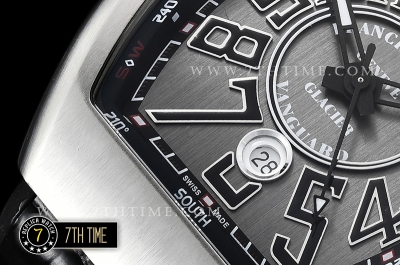 Franck Muller Vanguard V45 Series Silver Grey Textured Dial with Numeral Markers