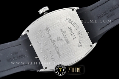 Franck Muller Vanguard V45 Series Silver Grey Textured Dial with Lume Numeral Markers