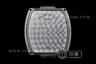 Franck Muller Vanguard V45 Series Silver Grey Textured Dial with Numeral Markers PVD Coated Bezel And Case