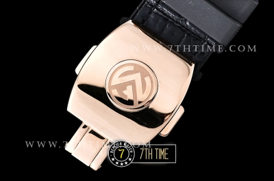 Franck Muller Vanguard V45 Series  Silver Grey Textured Dial with Lume Numeral Markers 18K Rose Gold Thick Plated Bezel And Case