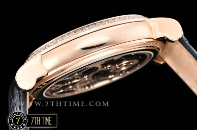 Frank Muller Ronde Color Dreams Tourbillon Diamonds Full Diamond Paved Dial with Colored Numerals 18K Rose Gold Tick Plated Case
