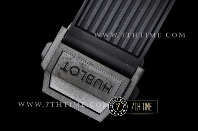 Hublot Big Bang Unico Sapphire Skeletonal Dial with Numeral Markers & Black Rehaut Baguette Rainbow Colored Gems Bezel