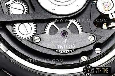 Hublot Big Bang Unico Sapphire Skeletonal Dial with Numeral Markers & Black Rehaut Baguette Rainbow Colored Gems Bezel