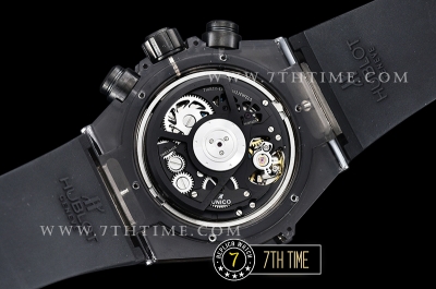 Hublot Big Bang Unico Sapphire Skeletonal Dial with Numeral Markers & Black Rehaut High Quality Plastics Transparent Bezel