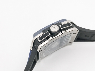 Square Bang Unico 42mm CER SS/RU Blue Ske BBF A1280