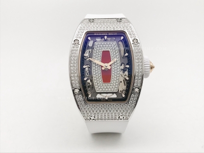 RM07-01 Crested Diam SS/RU Wht/Red Skele ZF CRMA2