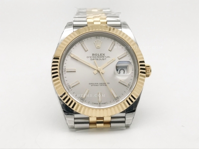 DJ2 41mm 126333 Jub Flt 904L YG/SS Silv/St EWE A3235