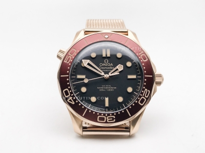 Seamaster 300m 210.90.42.20.01.003 Bronze Gold RG/RG Black VSF A8806