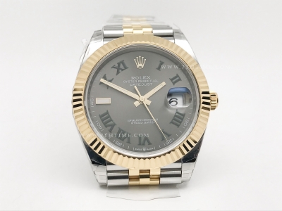 DJ2 41mm 126333 Jub Flt 904L YG/SS Gry/Rm EWE A3235