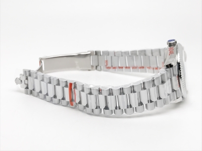 DayDate 36mm Wt 904L Flt SS/SS Blue/Rm QF VR3255