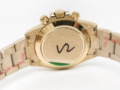 Daytona 116508 904L YG/YG Wht/Stk QF V3 SH4130