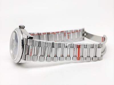 DayDate 36mm Wt 904L Flt SS/SS O-Blue/Rm/St QF VR3255