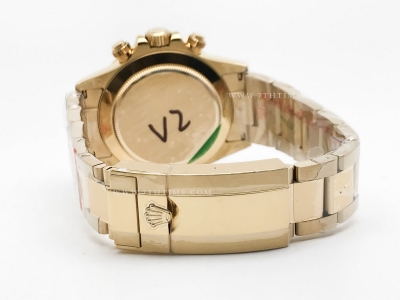 Daytona 116508 904L YG/YG Met/Stk QF V3 SH4130