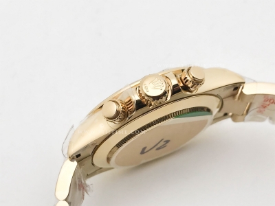 Daytona 116508 904L YG/YG Grn/Stk QF V3 SH4130