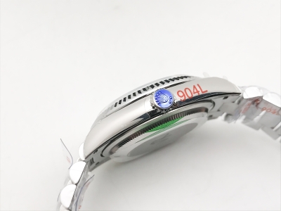 DayDate 36mm Wt 904L Flt SS/SS I-Blue/Rm QF VR3255