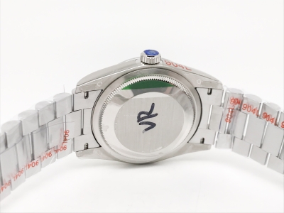 DayDate 36mm Wt 904L Flt SS/SS I-Blue/Rm QF VR3255