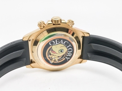 Daytona 116518 Wt YG/RU Met/Blk/Stk QF V11 SH4130