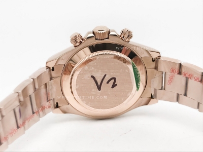 Daytona 116505 904L RG/RG Met/Stk QF V3 SH4130