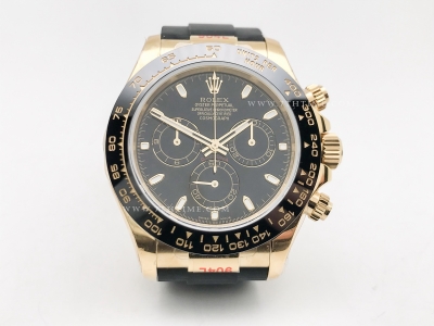 Daytona 116518 Wt YG/RU Blk/Stk QF V11 SH4130