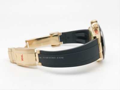 Daytona 116518 904L YG/RU Blk/Stk QF V3 SH4130