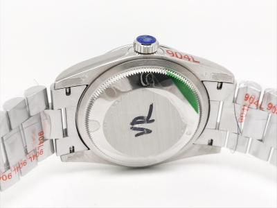 DayDate 36mm Wt 904L Flt SS/SS Grey/Stk QF VR3255