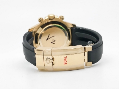 Daytona 116518 904L YG/RU Blk/Stk QF V3 SH4130