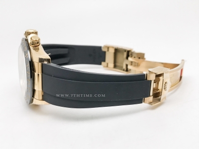 Daytona 116518 Wt YG/RU Blk/Diam QF V11 SH4130