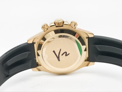 Daytona 116518 904L YG/RU Blk/Stk QF V3 SH4130