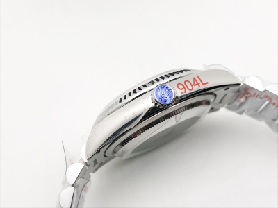 DayDate 36mm Wt 904L Flt SS/SS Silv/Stk QF VR3255