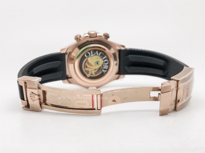 Daytona 116515 Wt RG/RU Met/Blk/Stk QF V11 SH4130