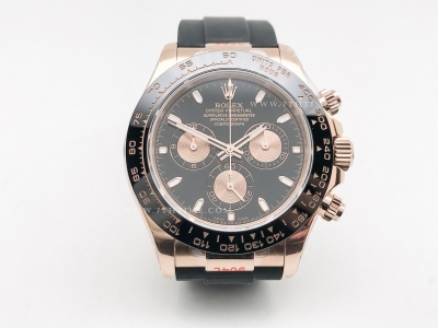 Daytona 116515 Wt RG/RU Blk/RG/Stk QF V11 SH4130