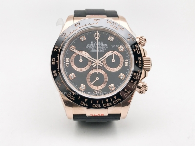 Daytona 116515 Wt RG/RU Blk/Diam QF V11 SH4130