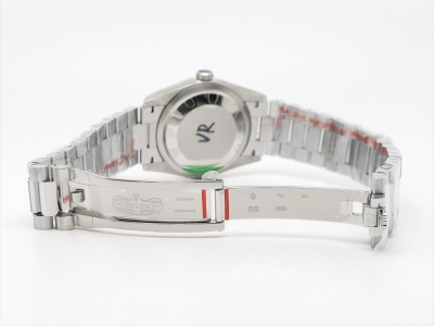 DayDate 36mm Wt 904L Flt SS/SS Silv/Dia QF VR3255