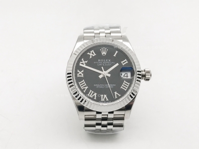 DateJust 278274 Midsize 31mm Jub Flt SS/SS Blk/Rm THB A2671