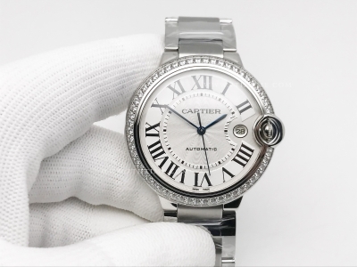 Ballon Bleu Mens 42mm Dia SS/SS Wht CHF A2824 Mod