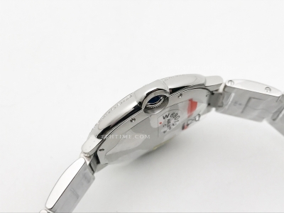 Ballon Bleu Mens 42mm Dia SS/SS Wht CHF A2824 Mod