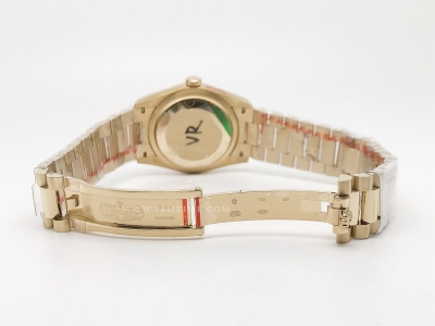 DayDate 36mm Wt 904L Flt YG/YG Silv/Stk QF VR3255