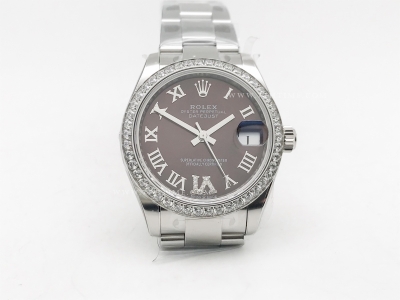DateJust 278274 Midsize 31mm Oys Dia SS/SS B.Gry/Rm/Dia THB A2671