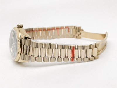 DayDate 36mm Wt 904L Flt YG/YG Green/Bag QF VR3255