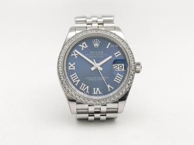 DateJust 278384RBR Midsize 31mm Jub Dia SS/SS Blue/Rm THB A2671